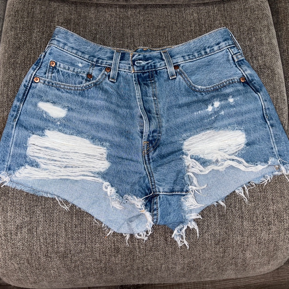 Levi Strauss 29W Blue Denim Jean Shorts